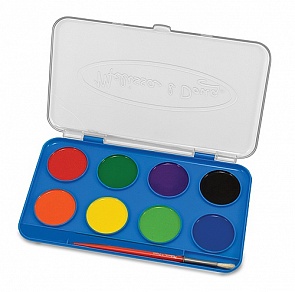 Набор акварельных красок с кисточкой, 8 цветов (Melissa & Doug, 4121_md)